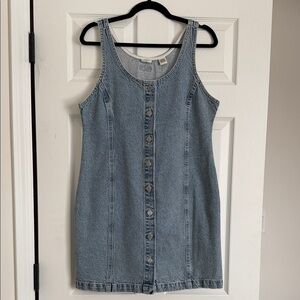Levi's Blue Denim Button Mini Dress